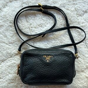 Authentic Vintage Prada Vitello Daino Mini Crossbody Bag